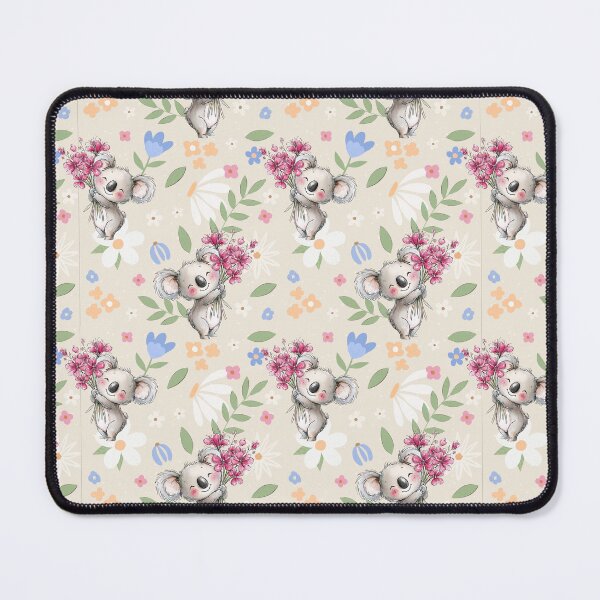 Item preview, Floral Koala Pastel Cottagecore Nursery Pattern designed and sold by Big Day Out Designs.