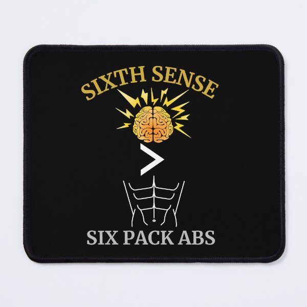 Item preview, Sixth Sense> Six Pack Abs. Mind over Body designed and sold by rebuZZ-Apparels-The Minimalistic Buzz.