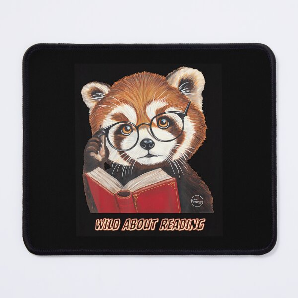 Item preview, Red Panda Reading Book Lover Glasses Animal Library designed and sold by CarmelaConstan.
