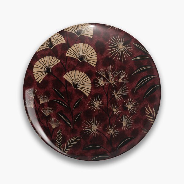 Item preview, Golden Botanical Midnight Pattern designed and sold by farzan-design.