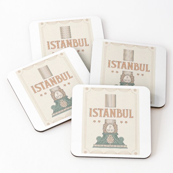 Item preview, ISTANBUL Typography with Medusa Column from the Basilica Cistern – Minimalist Travel Art designed and sold by asliberry.