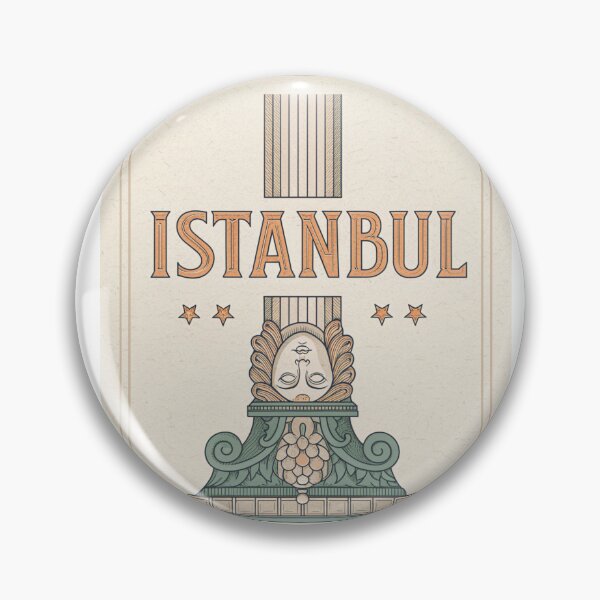 Item preview, ISTANBUL Typography with Medusa Column from the Basilica Cistern – Minimalist Travel Art designed and sold by asliberry.