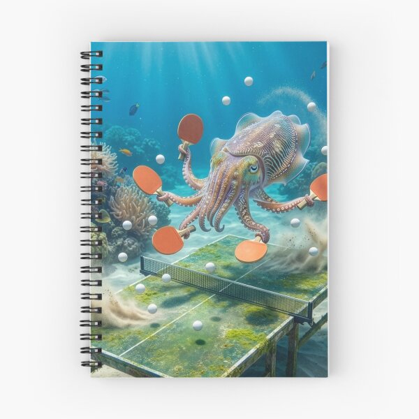 Item preview, Table Tennis Playin' Cuttlefish designed and sold by Tridentulus.