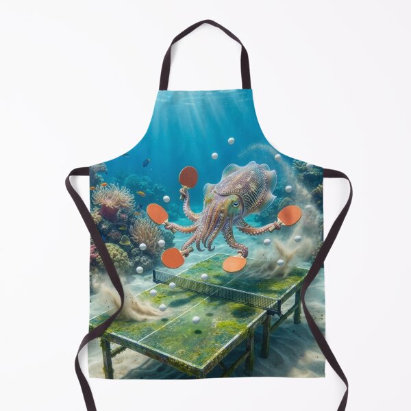 Item preview, Table Tennis Playin' Cuttlefish designed and sold by Tridentulus.