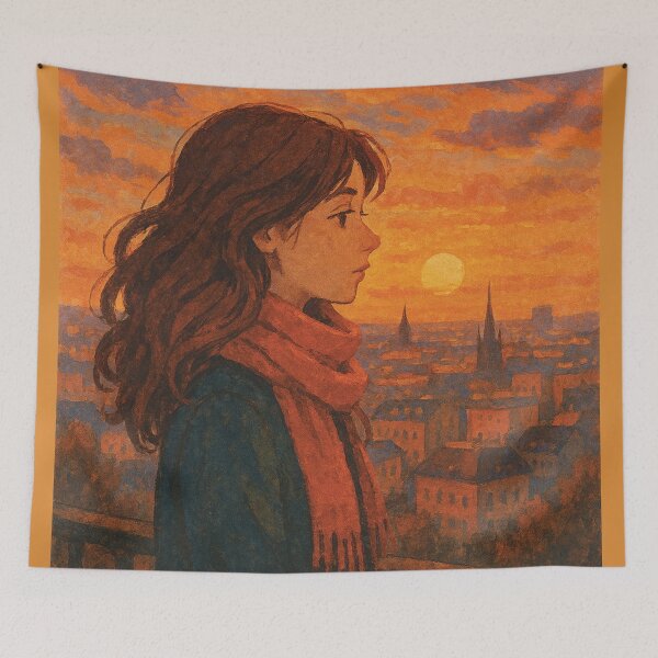 Item preview, Sunset Solitude Over Storybook City designed and sold by Mindful56.