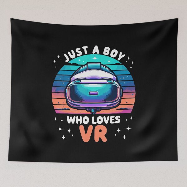 Item preview, Just A Boy Who Loves Vr Cute Virtual Reality Gaming Game designed and sold by DoraBlanche.
