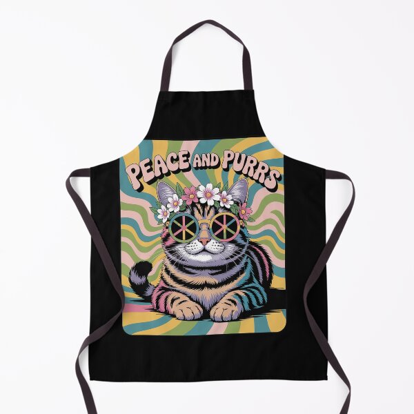 Item preview, Hippie Cat Kitty Groovy Tie Dye Peace Sign Festival Tank Top designed and sold by milanforbes.