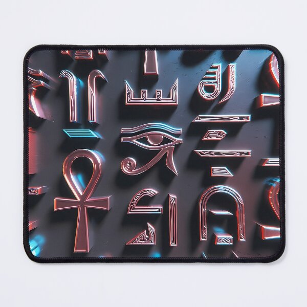 Item preview, Neon Light Symbols, Cyberpunk Egyptian Hieroglyphics, symmetrical textures (image size 8320x12480) designed and sold by Digital-Davinci.