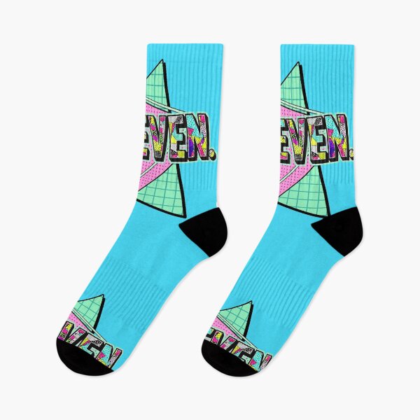 Item preview, 6 7 RETRO MEMPHIS 90'S Six Seven 3D Typography designed and sold by WHITE FLAME PRINTS.