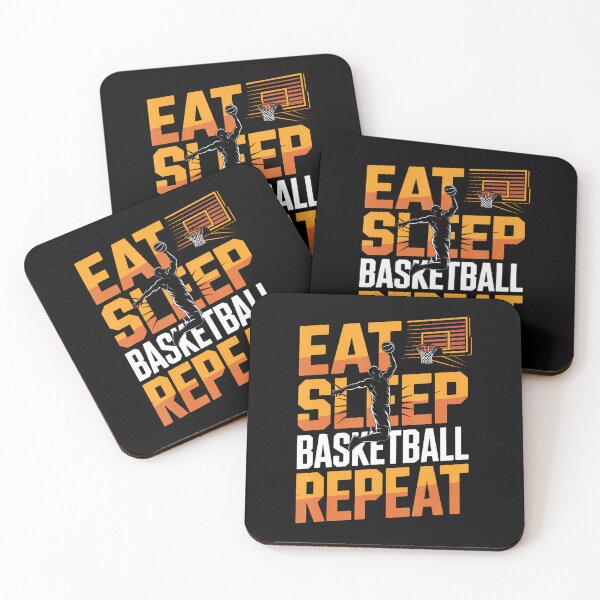 Item preview, Eat Sleep Basketball Repeat Player Boys Girls Basketball designed and sold by LindaRuby1.