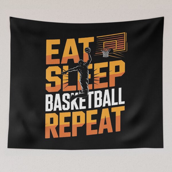 Item preview, Eat Sleep Basketball Repeat Player Boys Girls Basketball designed and sold by LindaRuby1.