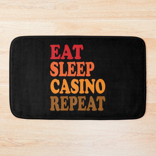 Item preview, Eat Sleep Casino Repeat Slots Poker Blackjack Roulette designed and sold by KarlaLeanne.
