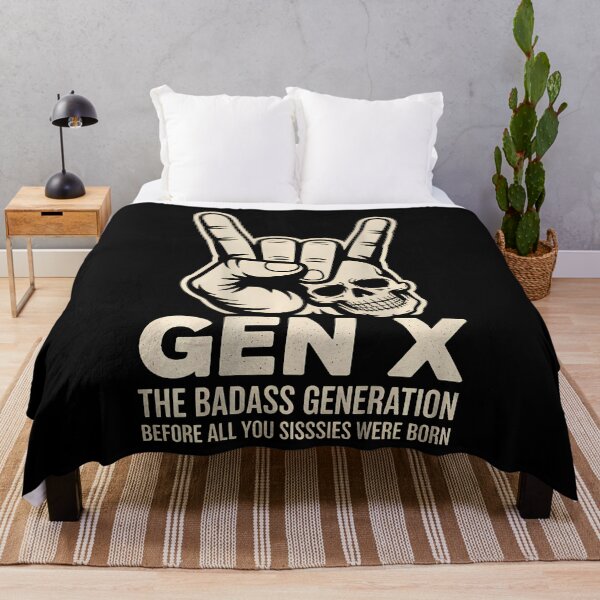 Item preview, X Generation Before All You Sissie Were Born Skull Rock Hand designed and sold by LindaRuby1.