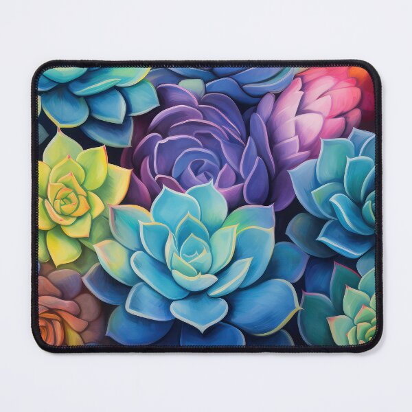 Item preview, Fantasy Succulents In Magical Cool Colors Design Art designed and sold by DEC02.