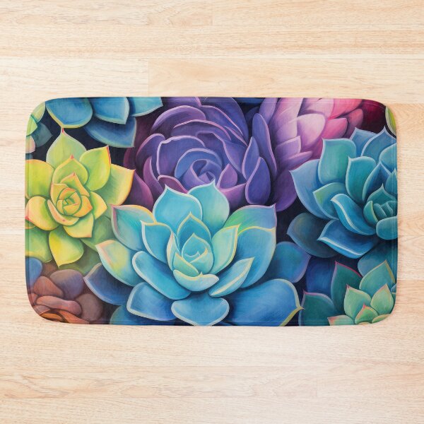 Item preview, Fantasy Succulents In Magical Cool Colors Design Art designed and sold by DEC02.