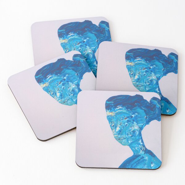 Item preview, Blue Silence: Profile in Brushstrokes designed and sold by andesign101.