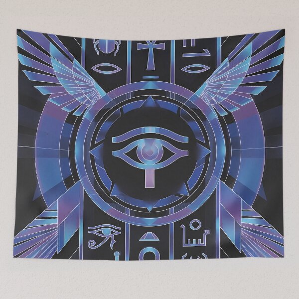 Item preview, Neon Light Symbols, Cyberpunk Egyptian Hieroglyphics, symmetrical textures (image size 8320x12480) designed and sold by Digital-Davinci.