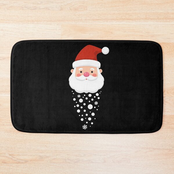 Item preview, Whimsical Santa Face with Falling Snowflakes – Festive Christmas Illustration designed and sold by PixelVibe782.