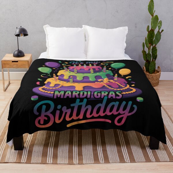 Item preview, It's My Mardi Gras Birthday Colorful Carnival Birthday Design designed and sold by BernoNickel.