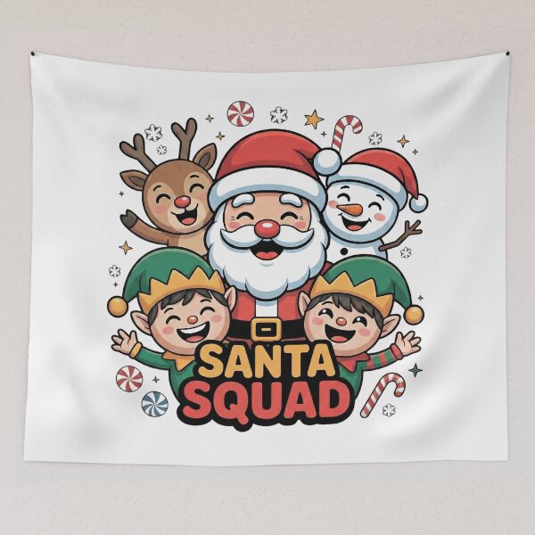 Item preview, Santa Squad Kawaii Christmas Art designed and sold by SoulenCify.