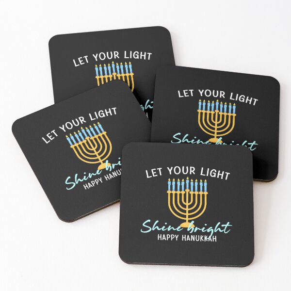 Item preview, Let Your Light Shine Bright Happy Hanukkah Jewish Holiday designed and sold by LeanneSandra.