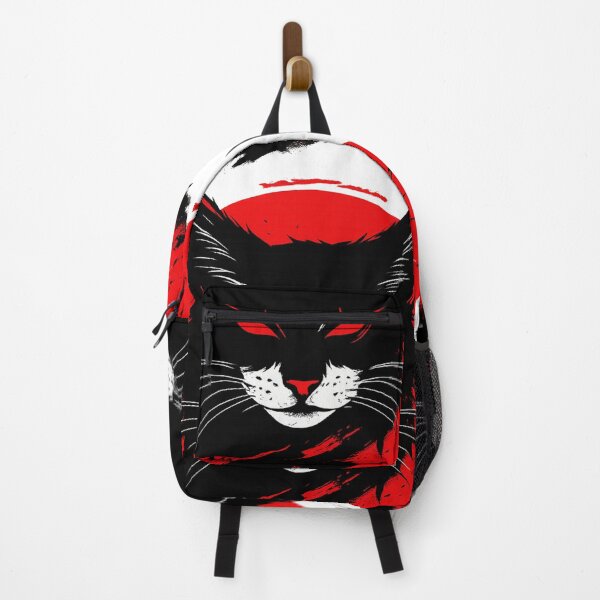 Item preview, Demon Cat Rising – Red Moon Evil Cat Art Design designed and sold by Trendy Art.