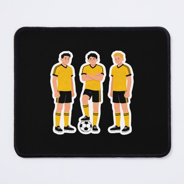 Item preview, Soccer Team Players Sticker Pack | Yellow and Black Football Jersey Illustration | Sport Teammates Gift Idea designed and sold by Cherrydora.