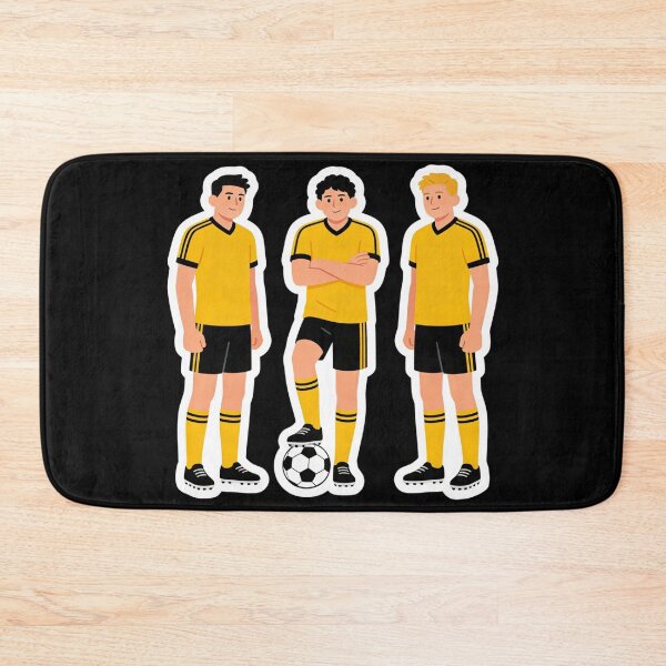 Item preview, Soccer Team Players Sticker Pack | Yellow and Black Football Jersey Illustration | Sport Teammates Gift Idea designed and sold by Cherrydora.