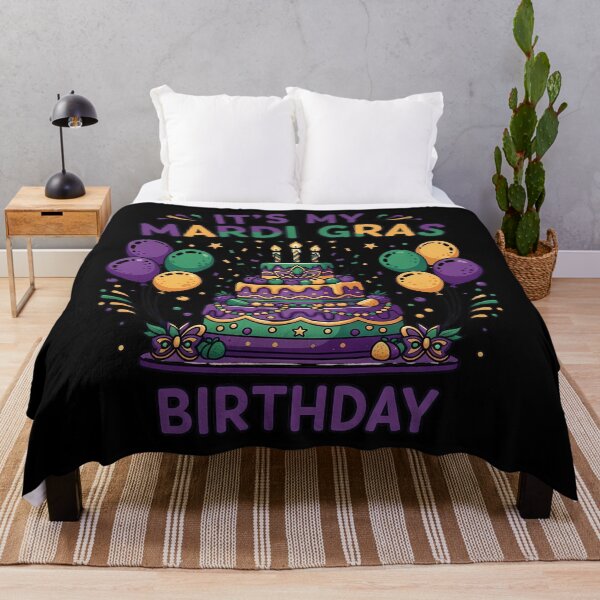 Item preview, Its My Mardi Gras Birthday Purple Green Gold Birthday Carnival designed and sold by BernoNickel.