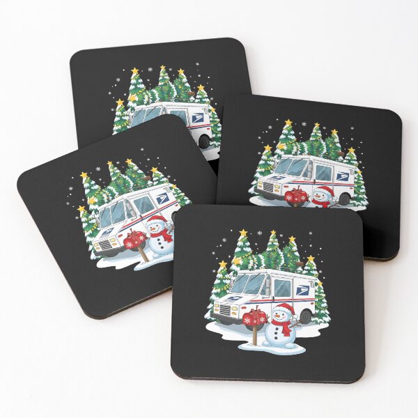 Item preview, Postal Worker Christmas Mail Truck Cute Holiday designed and sold by BakeryDozen.