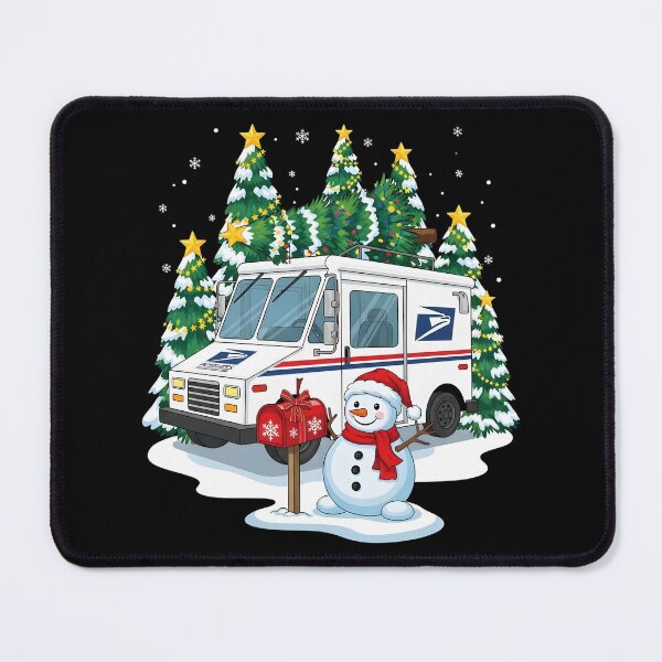 Artikelvorschau, Weihnachts-Postwagen mit Postboten – Niedliche Feiertage entworfen und verkauft von BakeryDozen.