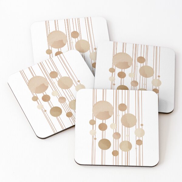 Item preview, Modern Earth Tone Watercolour Dot Artwork designed and sold by Pattern&Pixel.