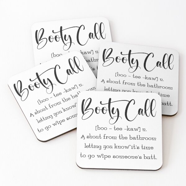 Item preview, Funny Bathroom Quote – Booty Call Design designed and sold by Maya75.