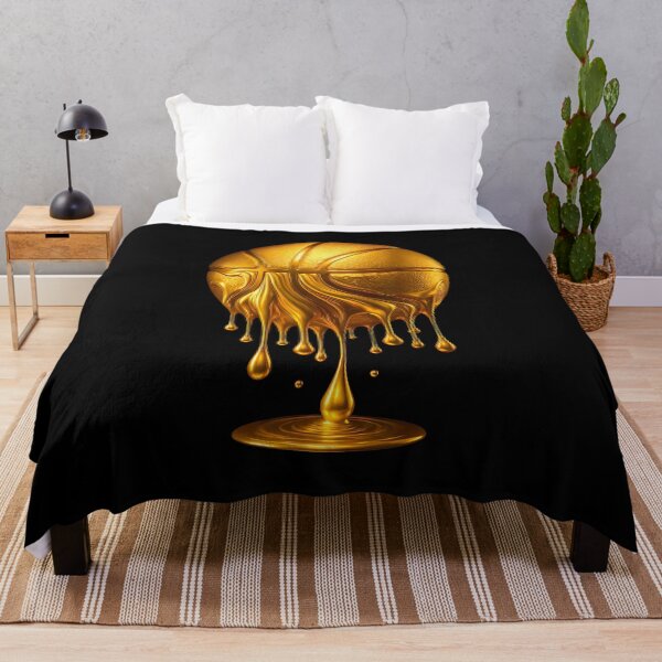 Item preview, Dripping Gold Basketball Respect The Drip Basketball Hoop designed and sold by PatriciaKelsey.