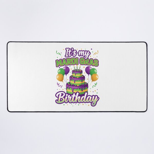 Item preview, Mardi Gras Birthday Party Cake designed and sold by BernoNickel.