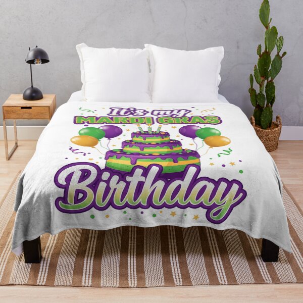Item preview, Mardi Gras Birthday Party Cake designed and sold by BernoNickel.