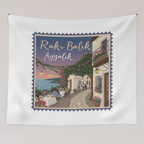 Item preview, Raki Balik Ayvalik Night - Traditional Turkish Seaside Dining designed and sold by asliberry.