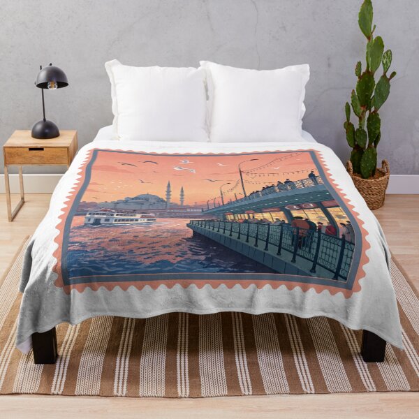 Item preview, Istanbul Galata Bridge Sunset - Bosphorus Views & Ottoman Charm designed and sold by asliberry.