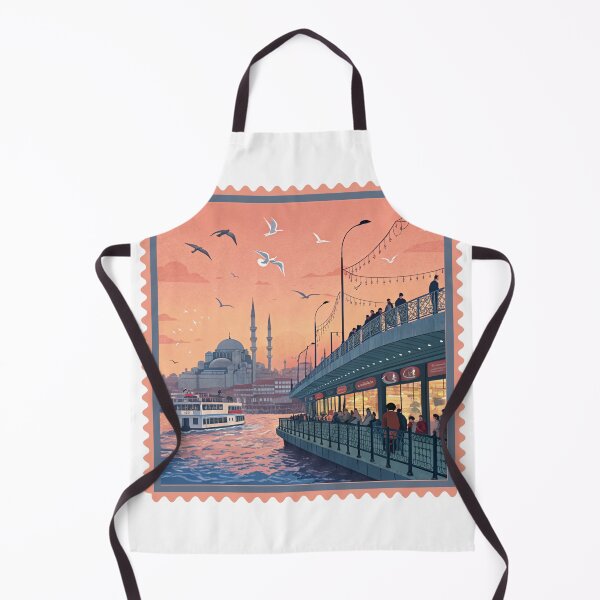 Item preview, Istanbul Galata Bridge Sunset - Bosphorus Views & Ottoman Charm designed and sold by asliberry.
