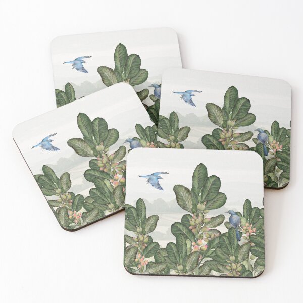Item preview, Landscape with pistachio trees and birds. designed and sold by Art_By_Wing.