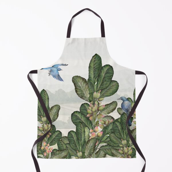Item preview, Landscape with pistachio trees and birds. designed and sold by Art_By_Wing.