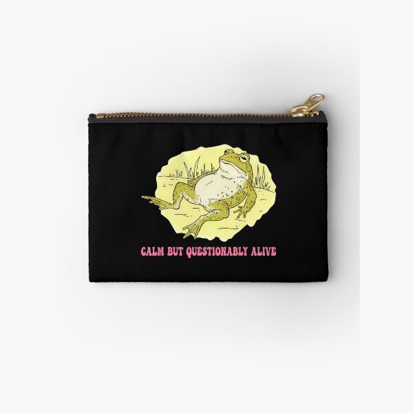 Item preview, Calm But Questionably Alive Funny Frog Design designed and sold by PatriciaKelsey.