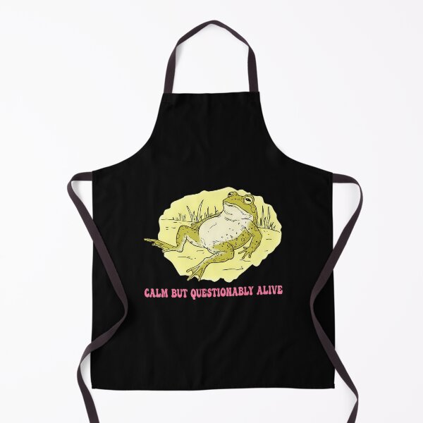 Item preview, Calm But Questionably Alive Funny Frog Design designed and sold by PatriciaKelsey.