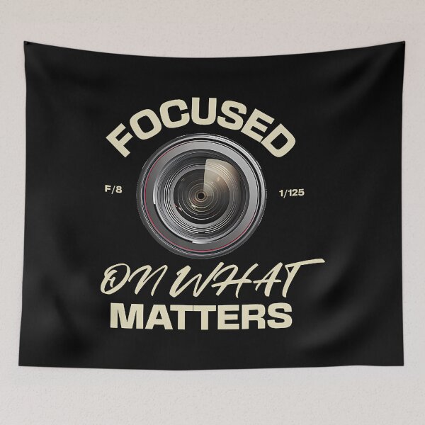 Item preview, Focused On What Matters Camera Lens Design designed and sold by JanisPenelope.