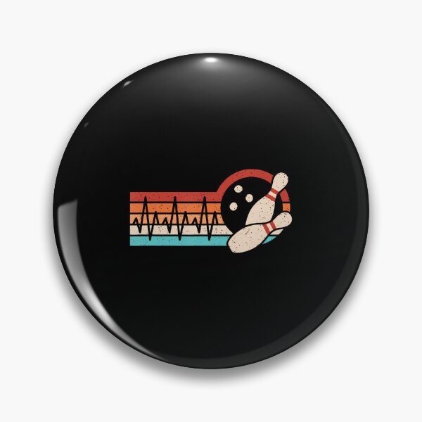 Item preview, Retro Bowler Heartbeat Funny Bowling Lover Men Women Kids designed and sold by PatriciaKelsey.
