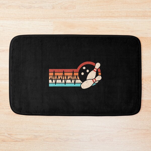 Item preview, Retro Bowler Heartbeat Funny Bowling Lover Men Women Kids designed and sold by PatriciaKelsey.