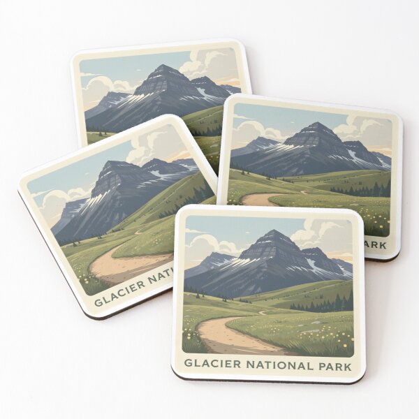 Item preview, Glacier National Park Icefall Meadow Rise designed and sold by Simsimah26Parks.