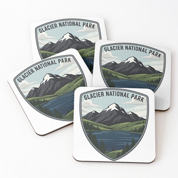 Item preview, Glacier National Park Alpine glass Spur Trail designed and sold by Simsimah26Parks.