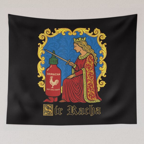 Item preview,  Sir Racha Pun For Foodies Spicy Sauce Lovers Meme  designed and sold by AnthonyBroc.