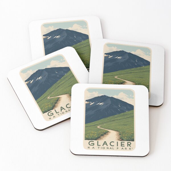 Item preview, Glacier National Park Glimmer crest Alpine Lane designed and sold by Simsimah26Parks.
